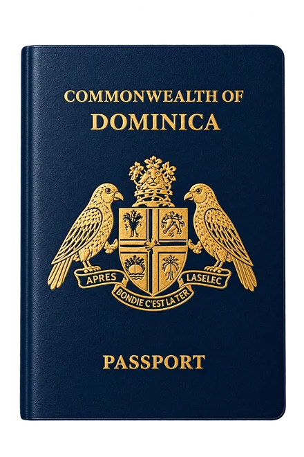 Illustrative Dominica passport cover