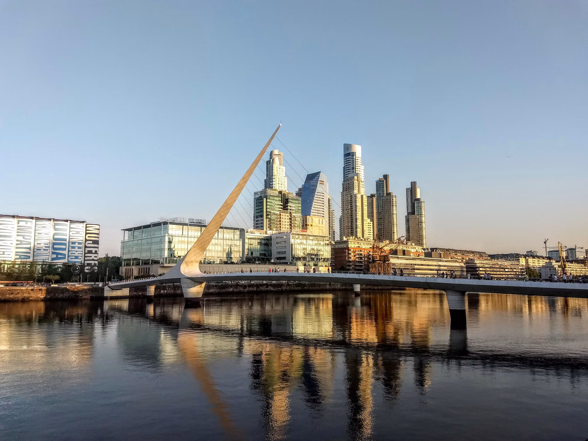 Puerto Madero and the Puente de la Mujer, Buenos Aires
